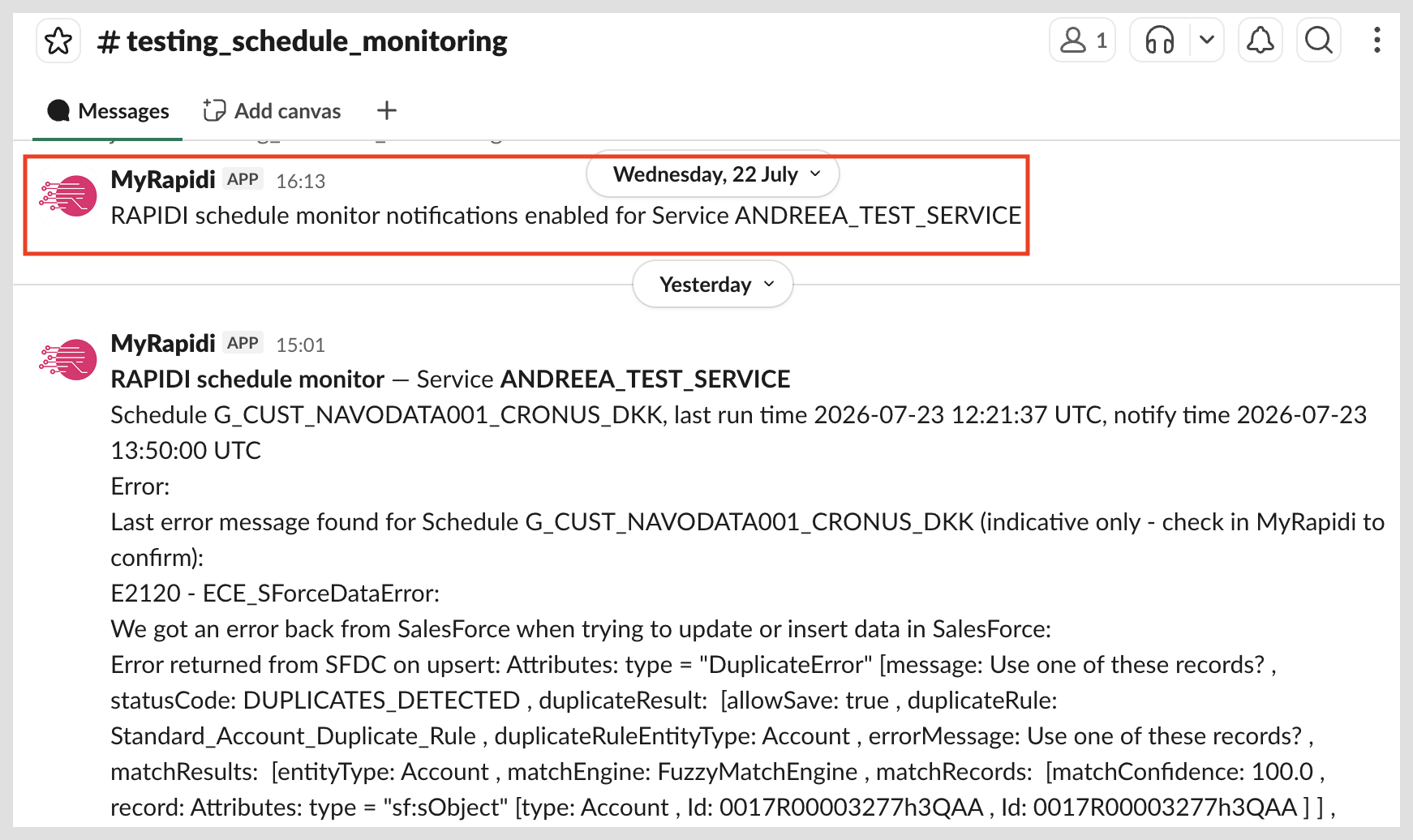 Slack Notifications